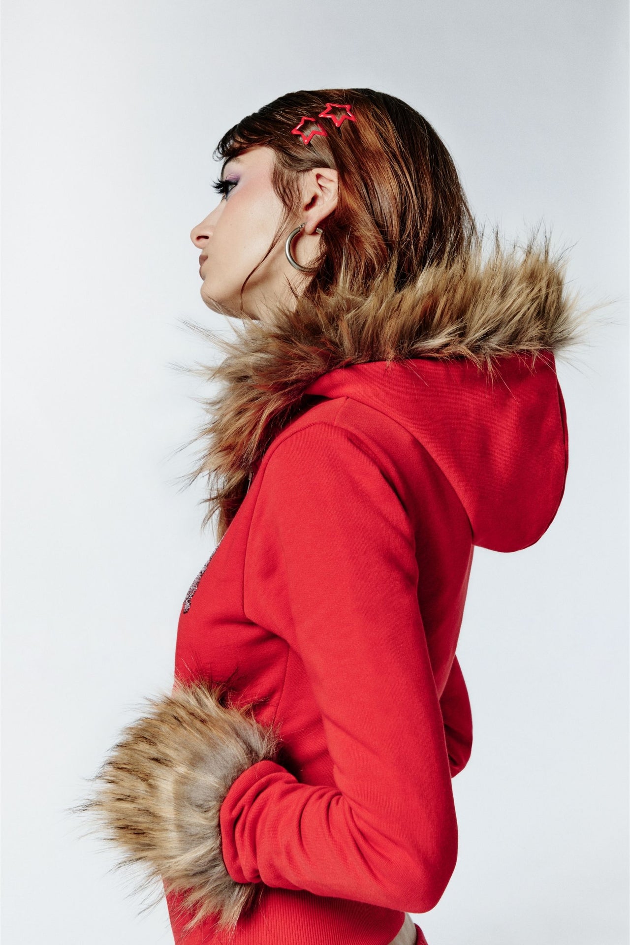 HOT WINTER HOODIE - RED