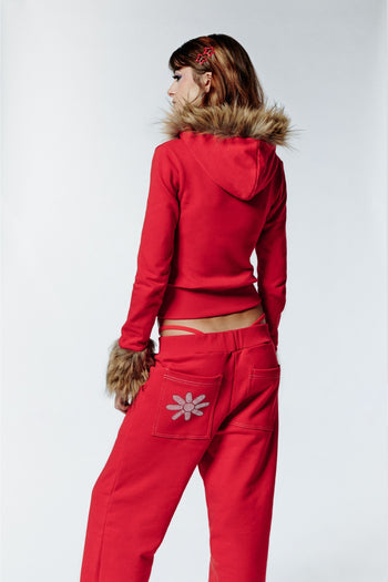 HOT WINTER HOODIE - RED