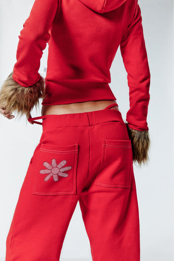 HOT WINTER SWEATPANTS - RED