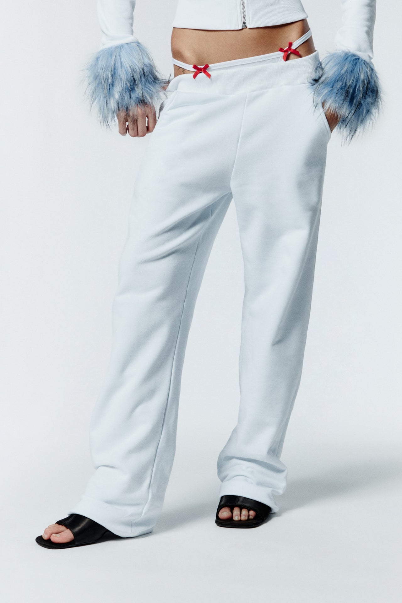 HOT WINTER SWEATPANTS - WHITE