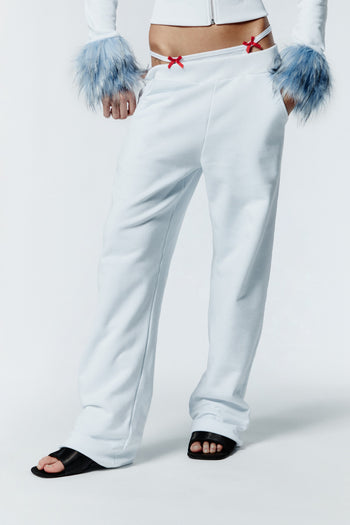 HOT WINTER SWEATPANTS - WHITE