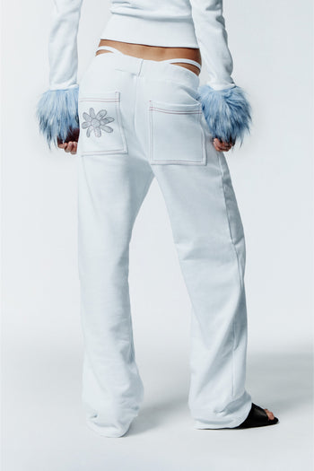 HOT WINTER SWEATPANTS - WHITE
