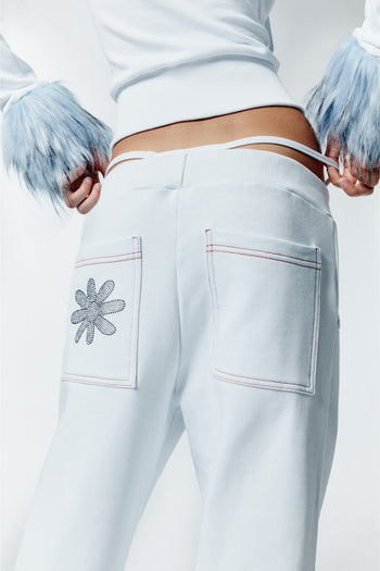 HOT WINTER SWEATPANTS - WHITE