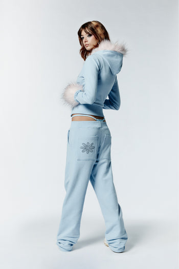 HOT WINTER SWEATPANTS - BABY BLU