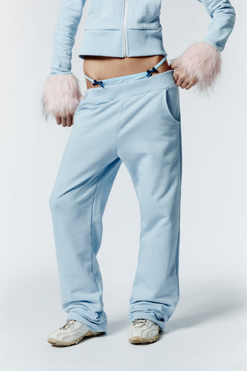 HOT WINTER SWEATPANTS - BABY BLU