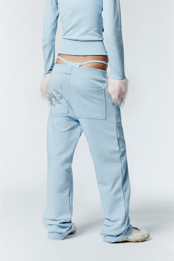 HOT WINTER SWEATPANTS - BABY BLU