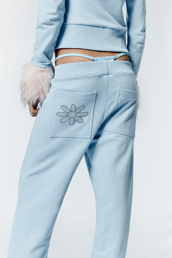 HOT WINTER SWEATPANTS - BABY BLU