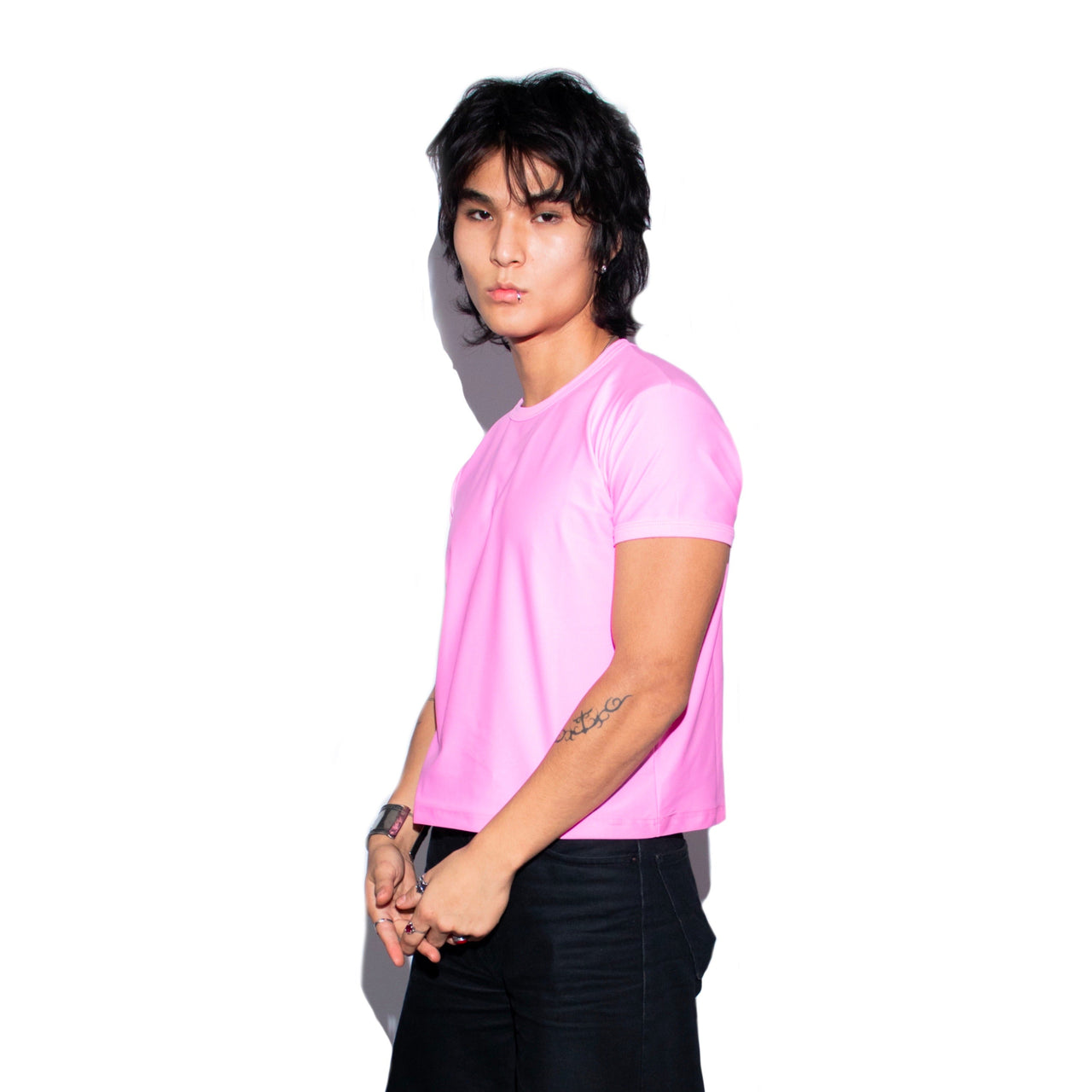 Perfect Crop T-Shirt - Rosa