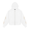 Racing Zip Hoodie - Bianco