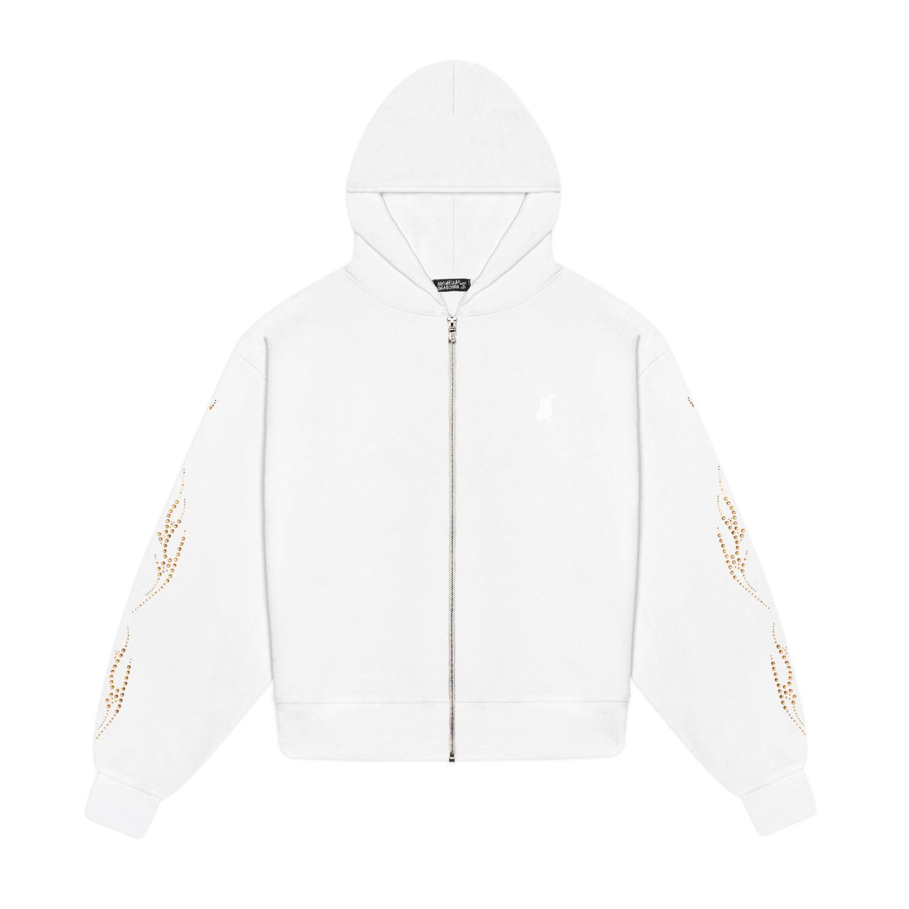 Racing Zip Hoodie - Bianco