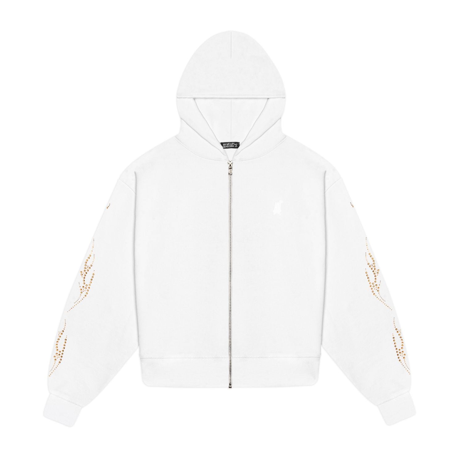 Racing Zip Hoodie - Bianco
