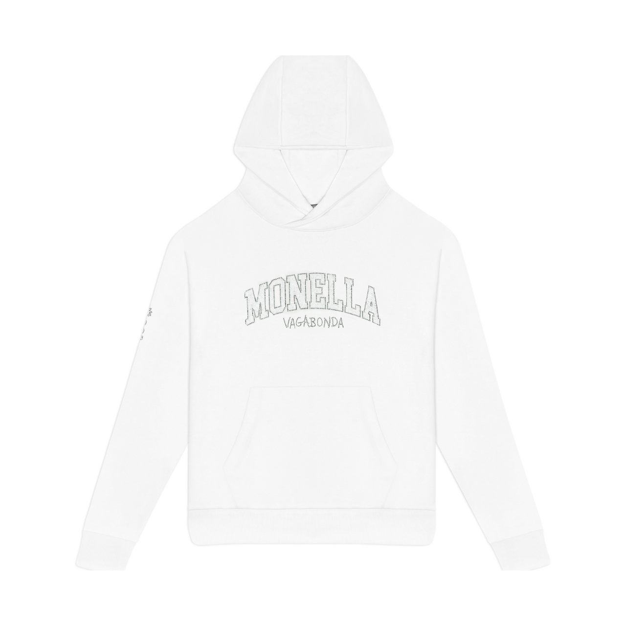 Crystal Boxy Hoodie - White