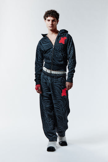 ZEBRA BITE SWEATPANTS - BLACK