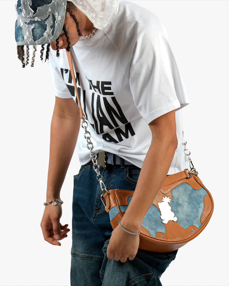 Delulu Leather Bag - Denim Blue