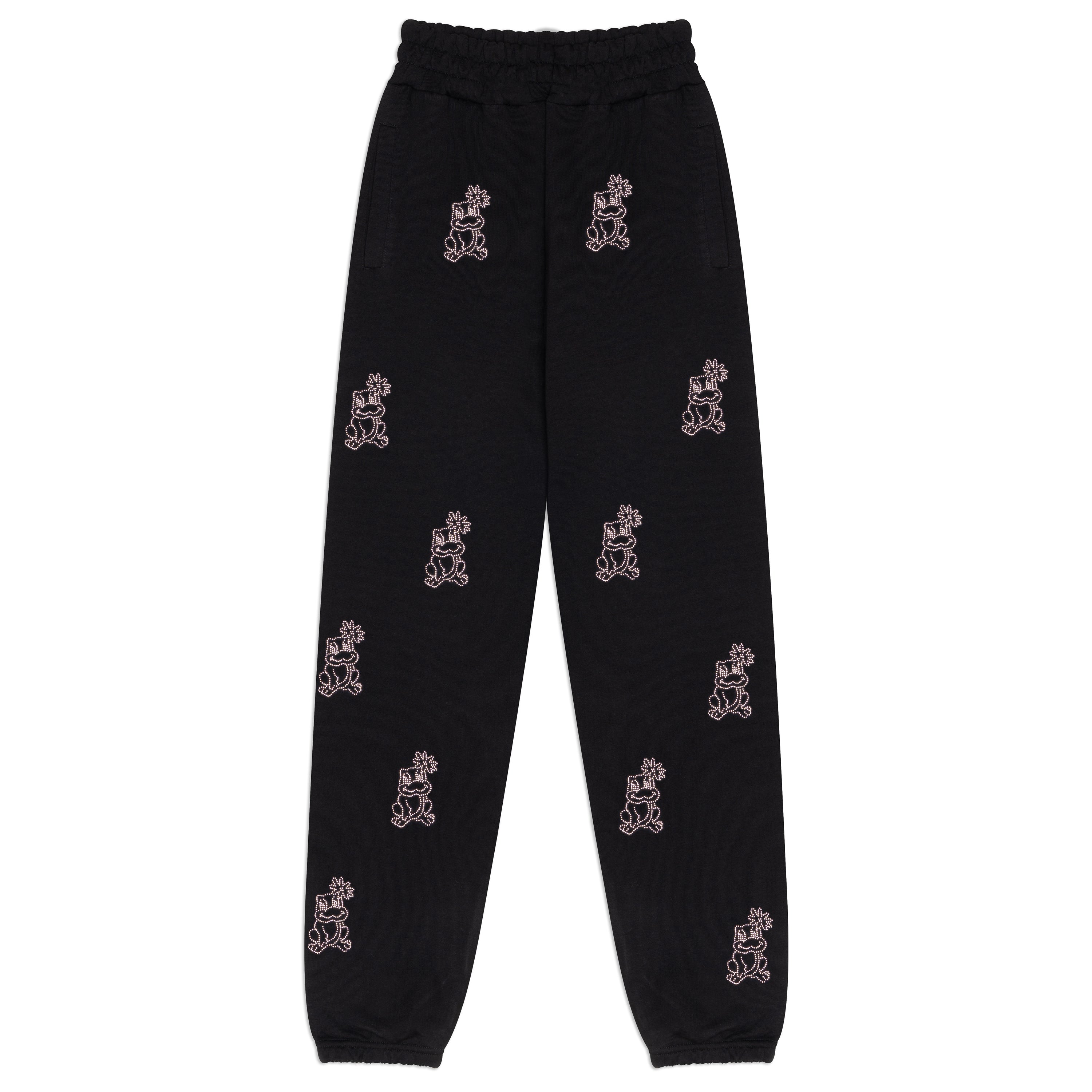 Froggy Crystal Joggers - Black