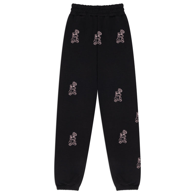 Froggy Crystal Joggers - Black