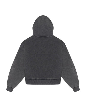 Flame Hoodie - Washed Black