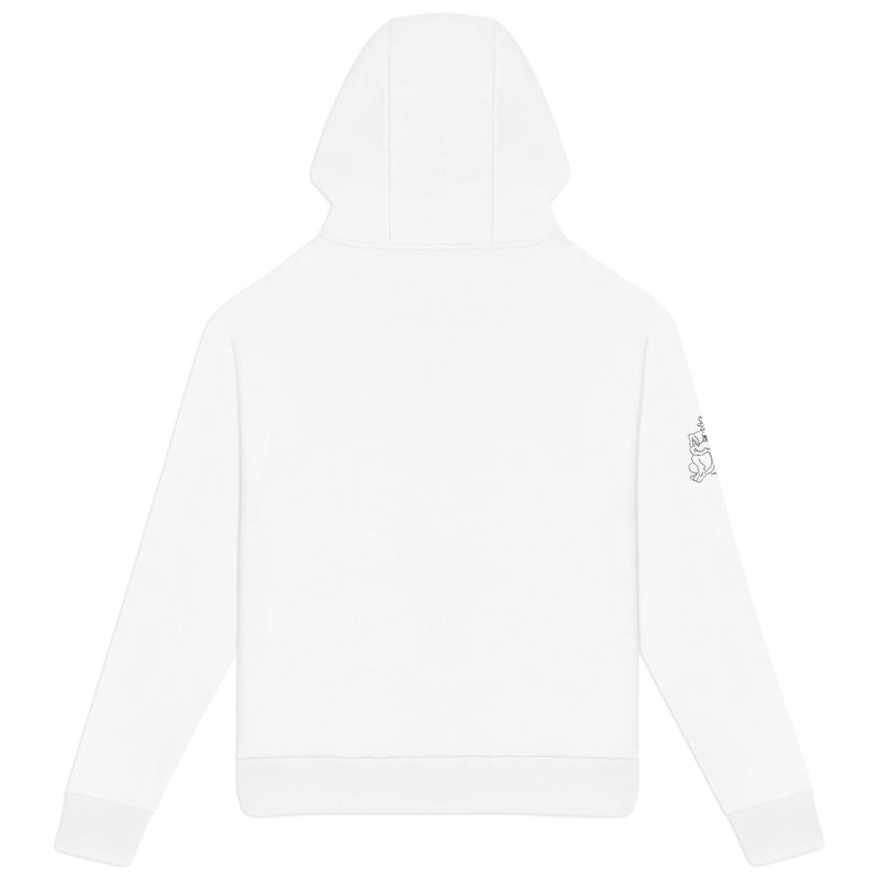 Crystal Boxy Hoodie - White