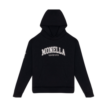 Crystal Boxy Hoodie - Black