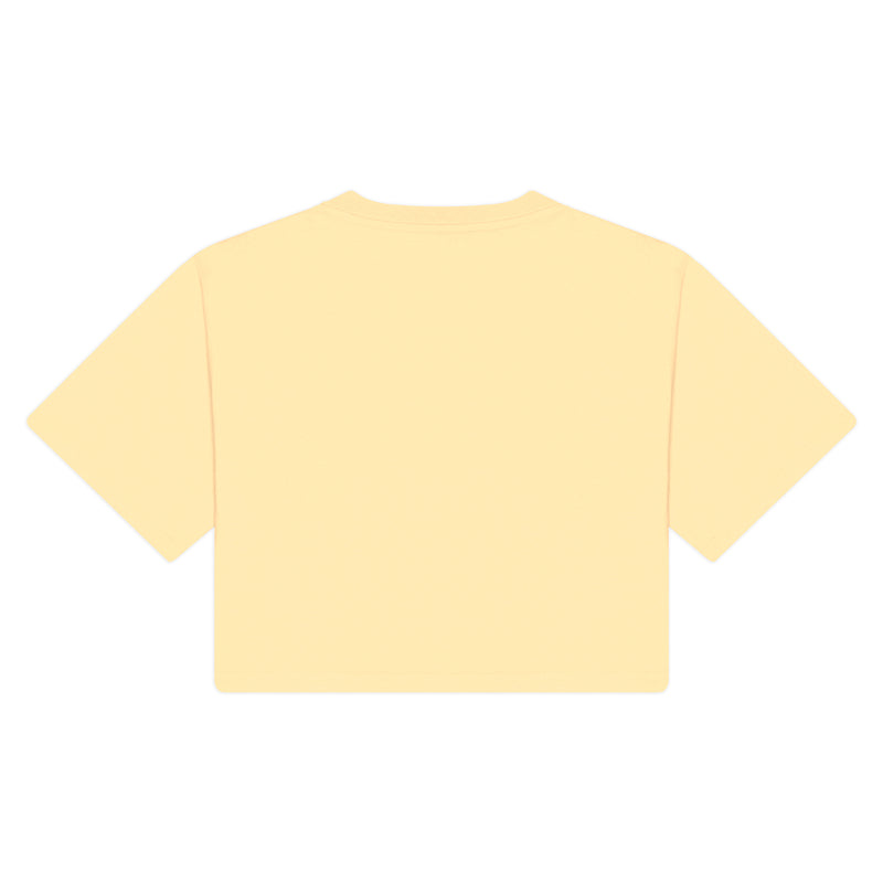 T-shirt crop Monella College - Giallo