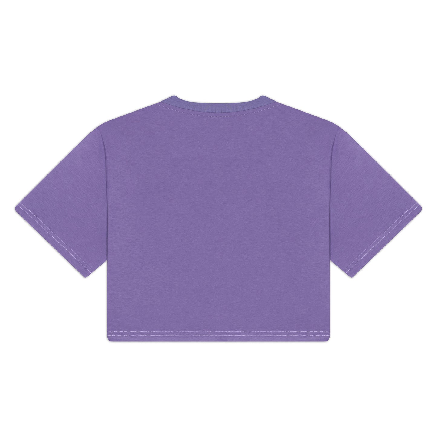 T-shirt crop Monella College - Lilla