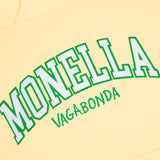 T-shirt crop Monella College - Giallo