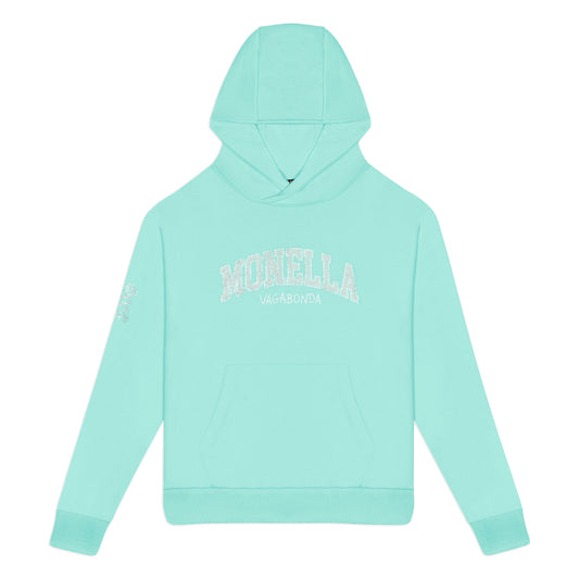 Crystal boxy hoodie - Verde Acqua