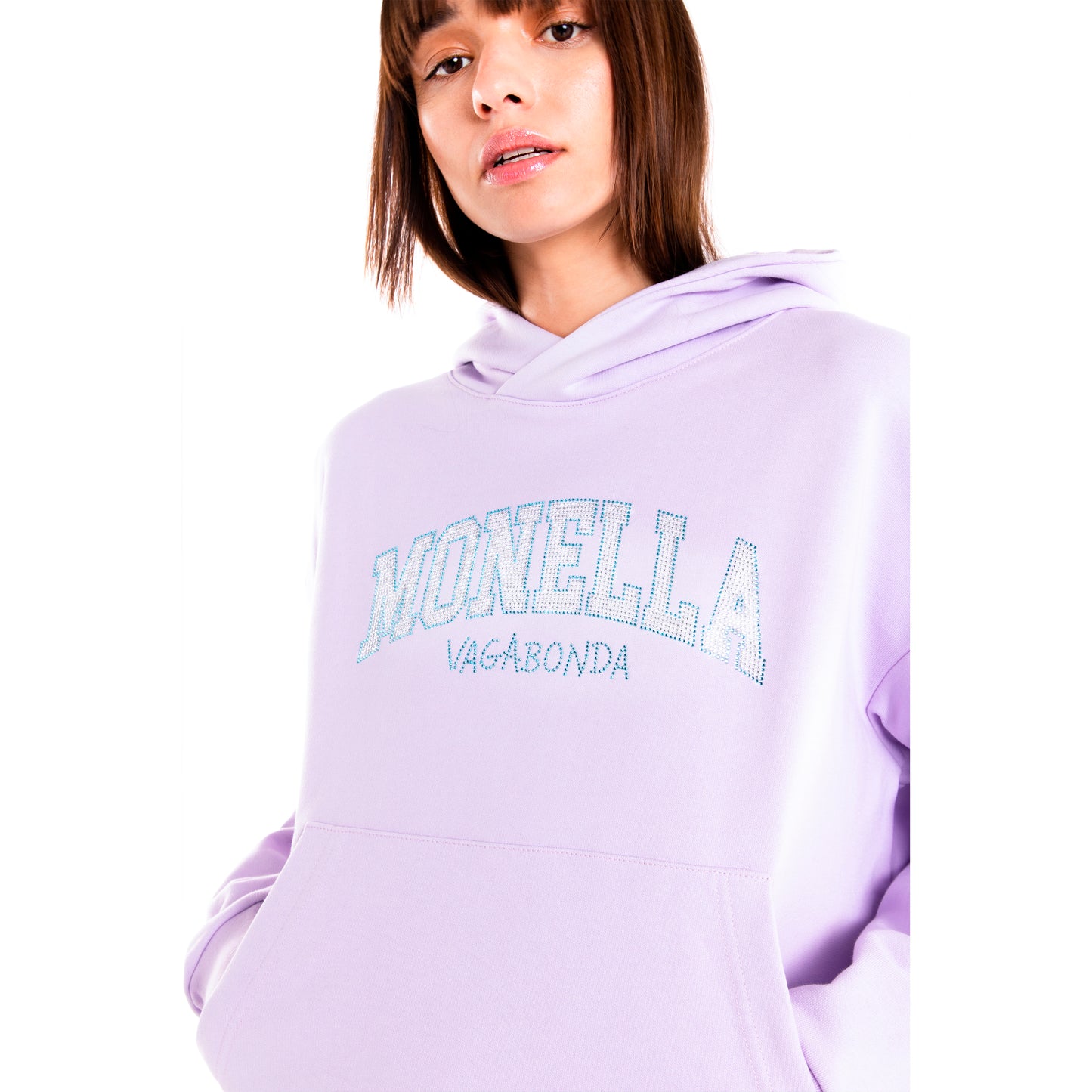 Crystal boxy hoodie - Lilla