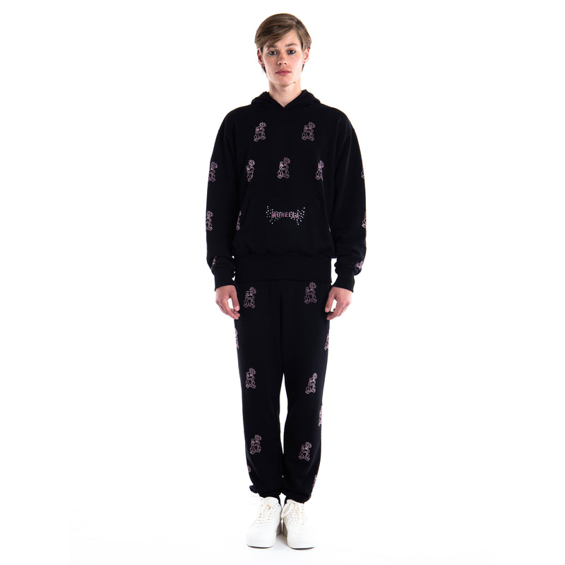 Froggy Crystal Joggers - Black