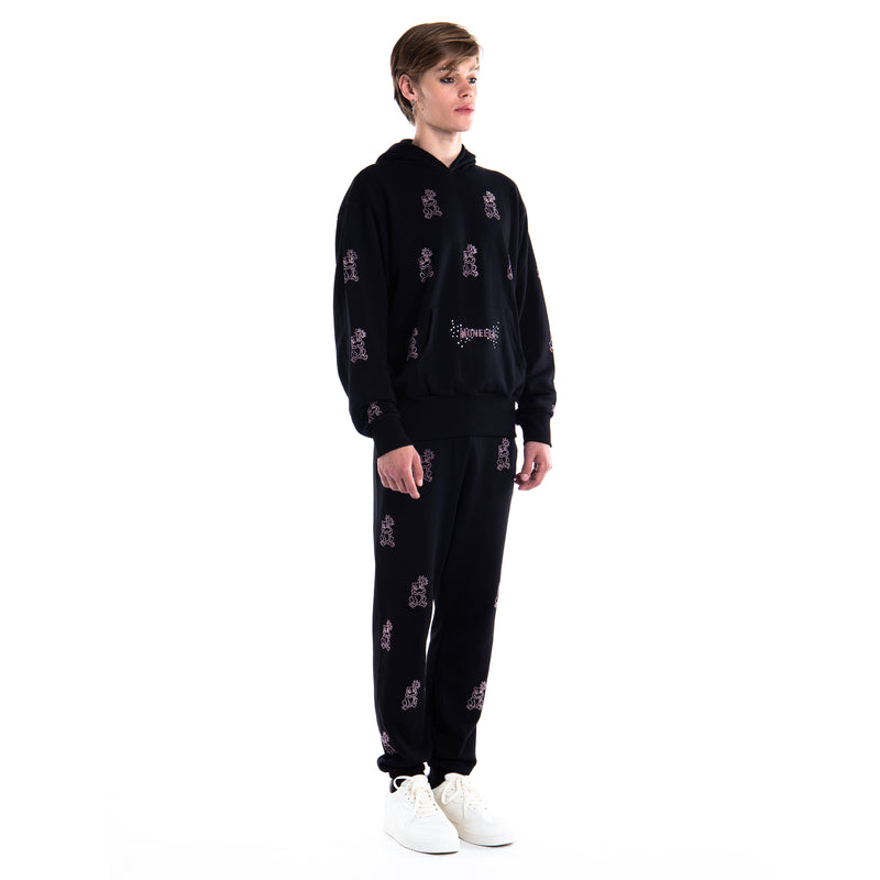 Froggy Crystal Joggers - Black