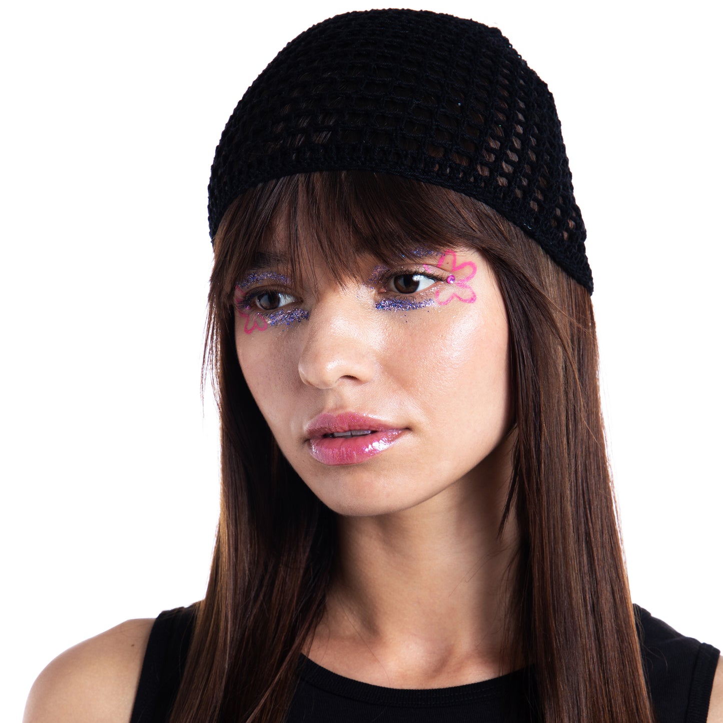 Crochet Beanie - Nero