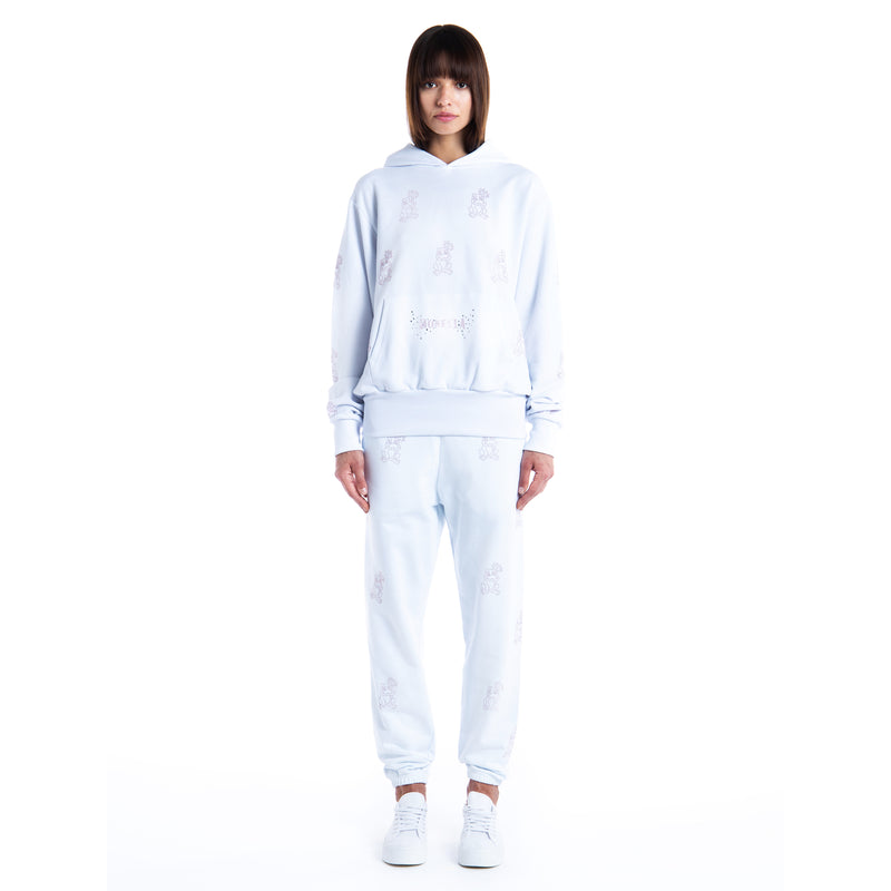 Froggy Crystal Joggers - White