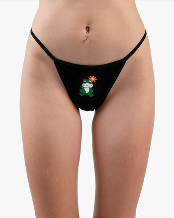 Frog Thong - Black