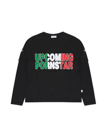 Upcoming Pornstar Double Longsleeve Black