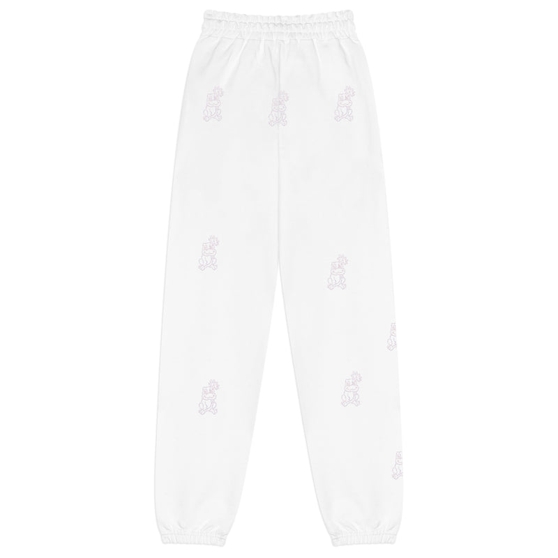 Froggy Crystal Joggers - White